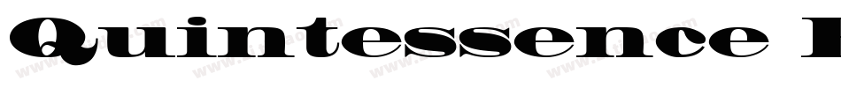 Quintessence Black SSi Black字体转换